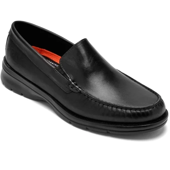 Rockport Loafers Size 11.5 M Rockport Palmer Black Leather Slip-On Dress Shoes - Picture 16 of 16